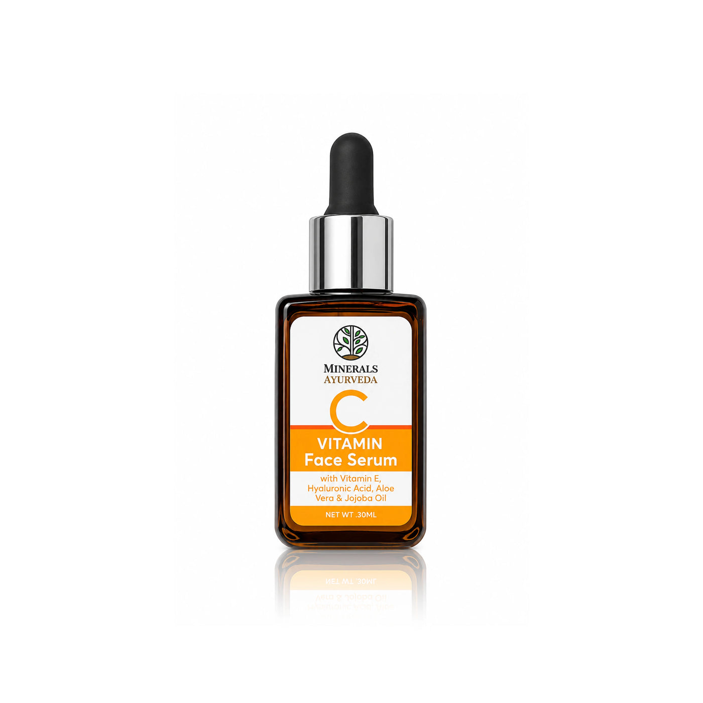 Vitamin C Face Serum – Brightening & Hydrating Formula with Hyaluronic Acid, Vitamin E, Aloe Vera & Jojoba Oil (30ml)